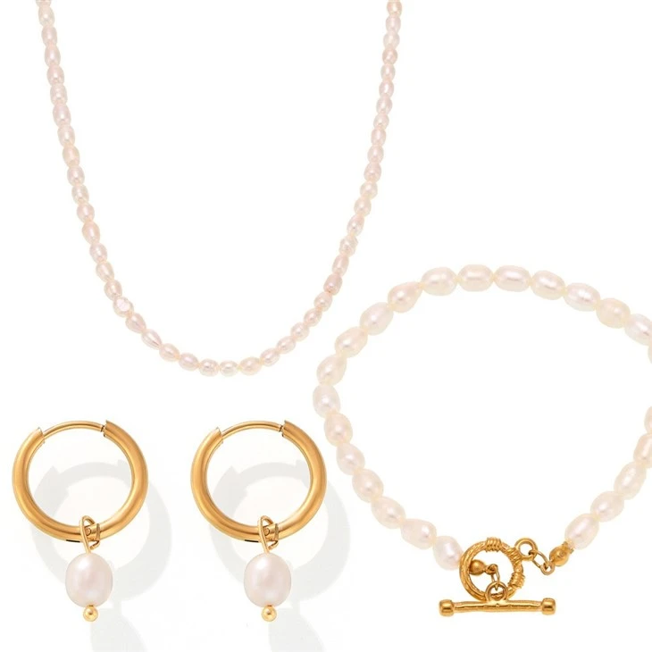 Toggle Clasp Irregular Pearl Bracelet high quality