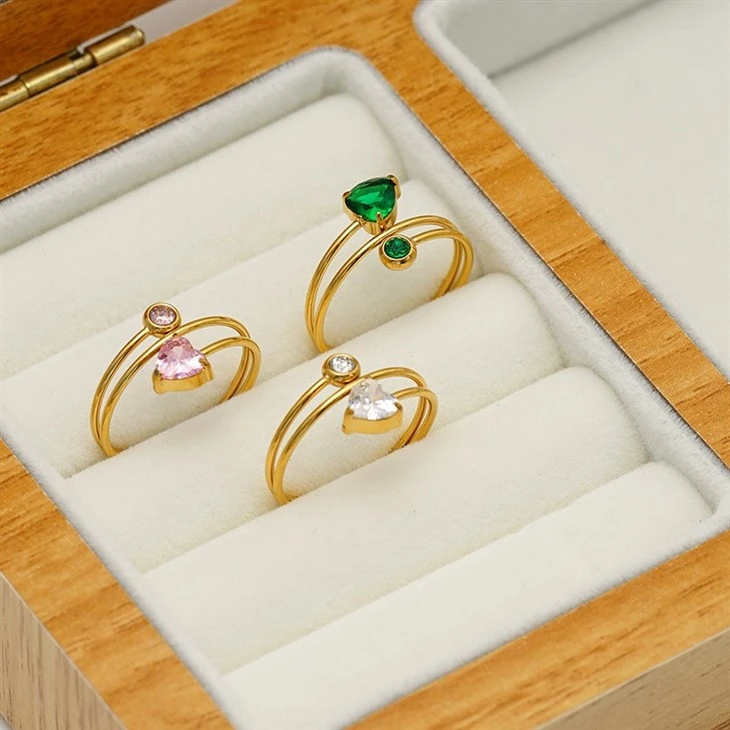 Triple Band Wrapped Heart Ring suppliers