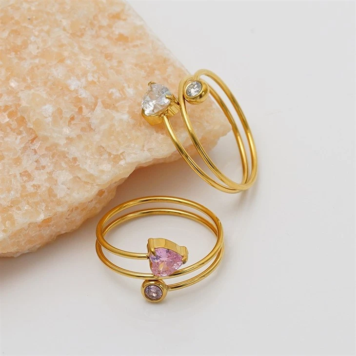 Triple Band Wrapped Heart Ring best