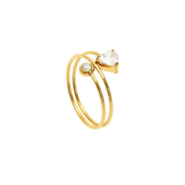 Triple Band Wrapped Heart Ring price