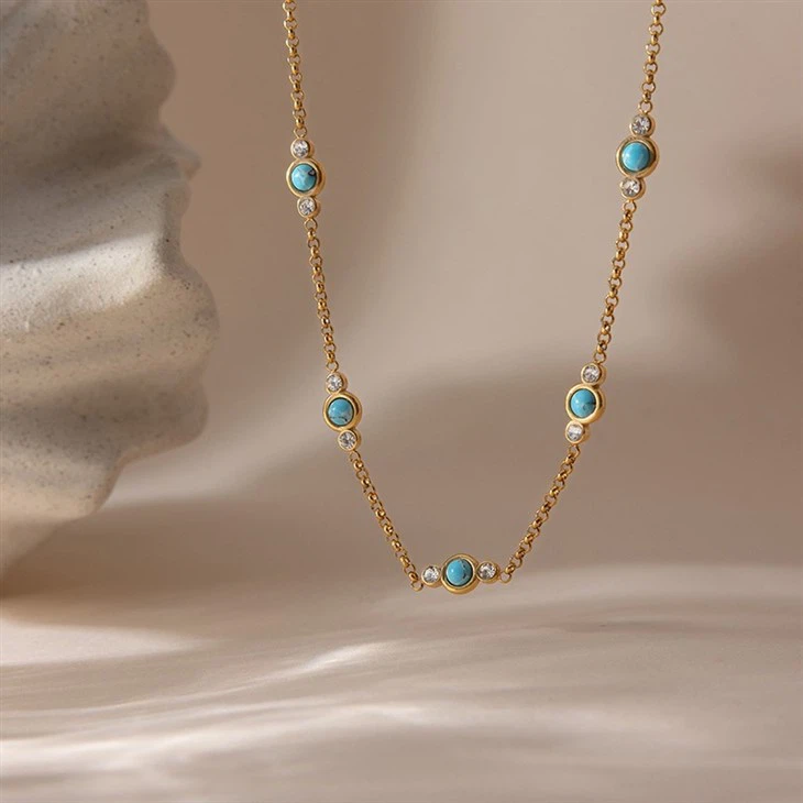 Turquoise Station Necklace price