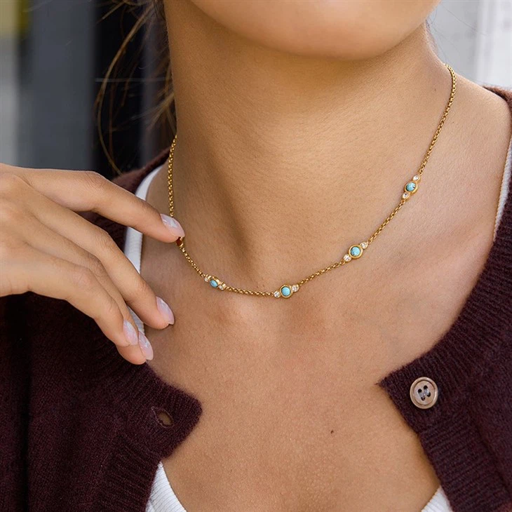 Turquoise Station Necklace suppliers