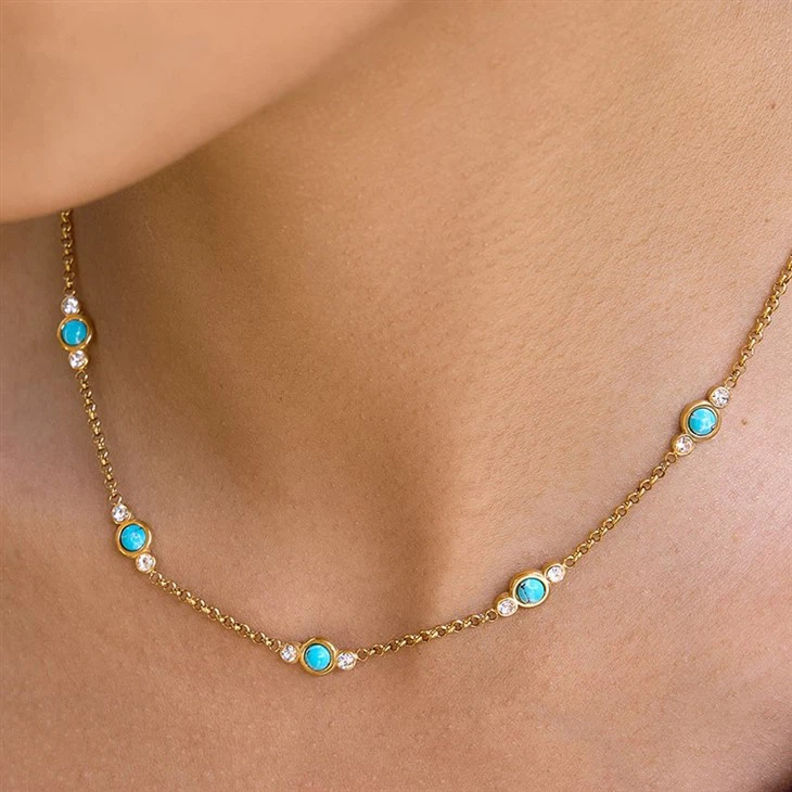 Turquoise Station Necklace factory