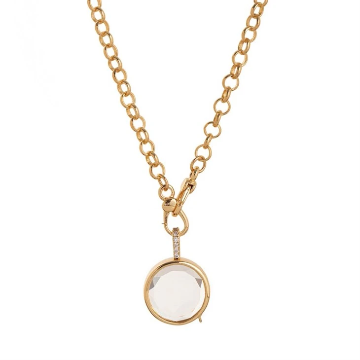 Vintage DIY Charm Locket Necklace high quality