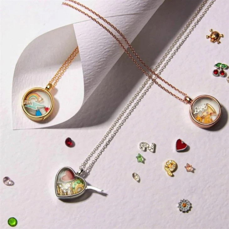 Vintage DIY Charm Locket Necklace suppliers