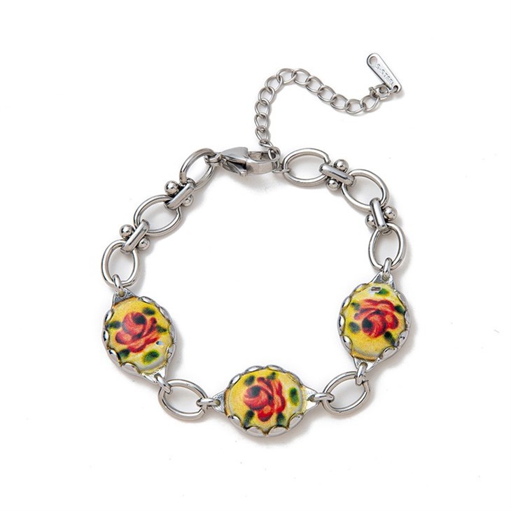 Vintage Floral Print Bracelet suppliers
