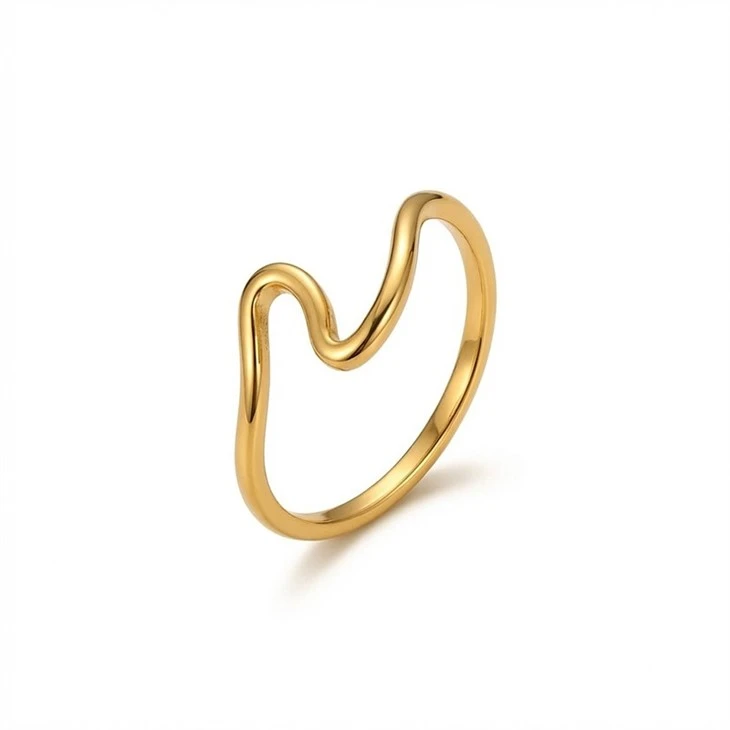Wave Pear CZ Ring manufacturers
