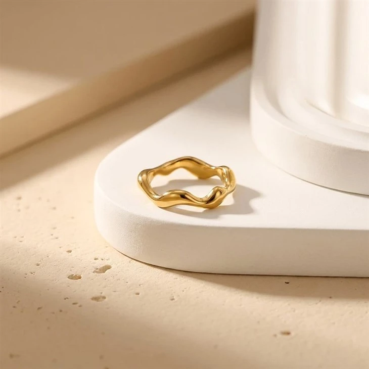 Wavy Open Band Ring price