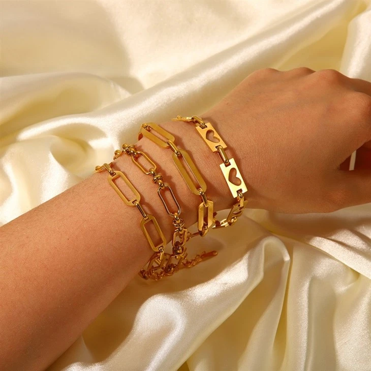 Womens Link Chain Bracelet
