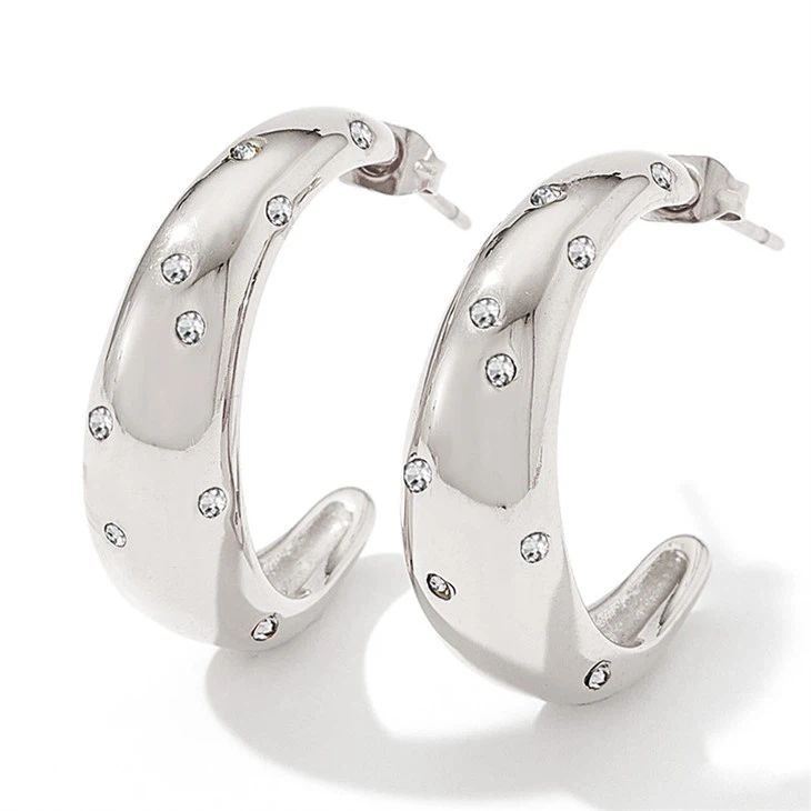 Zircon Bold C Hoop