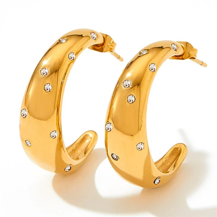 Zircon Bold C Hoop