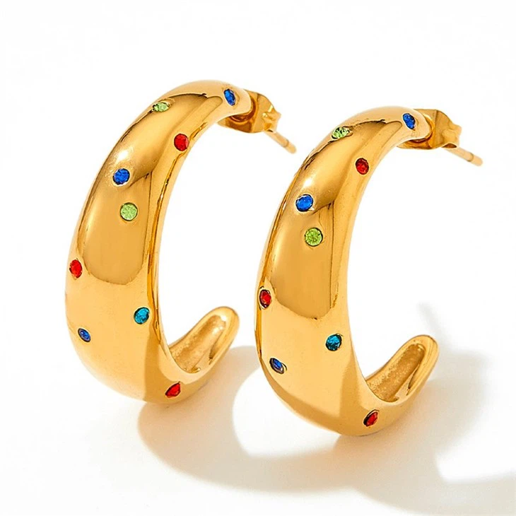Zircon Bold C Hoop