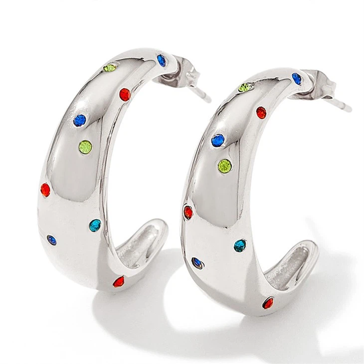 Zircon Bold C Hoop